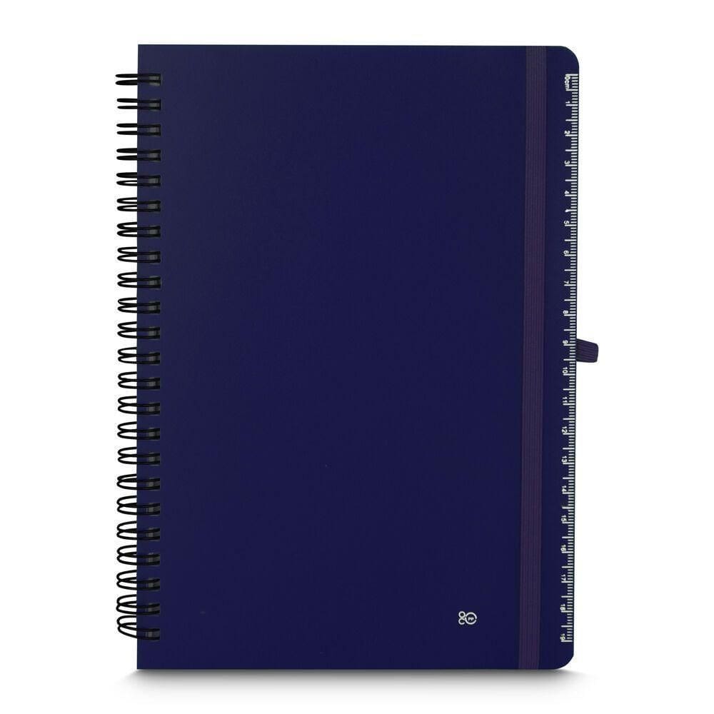 Caderno Azul Reutilizável Com Porta Caneta - Inspire, Crie E Organize Suas Ideias!