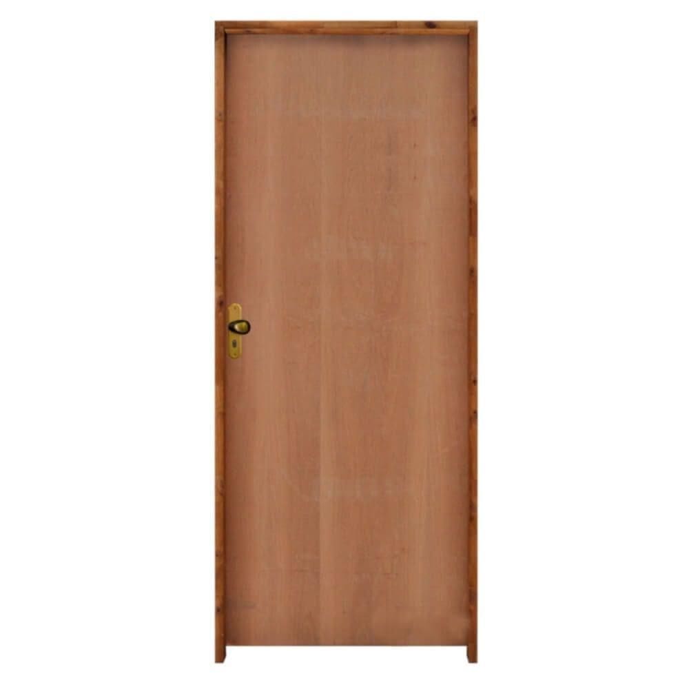 Porta Lisa Padrão Imbuia 62x210cm Batente 12 Direita - Rd1051d - Rodam
