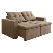 Sofá Retrátil e Reclinável 3 Lugares 2m Veludo Damasco