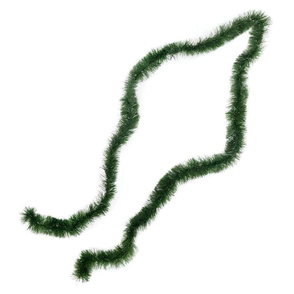 Fita Natalina Metalizada Verde - 2 Metros De Elegância Para Decoração Festiva