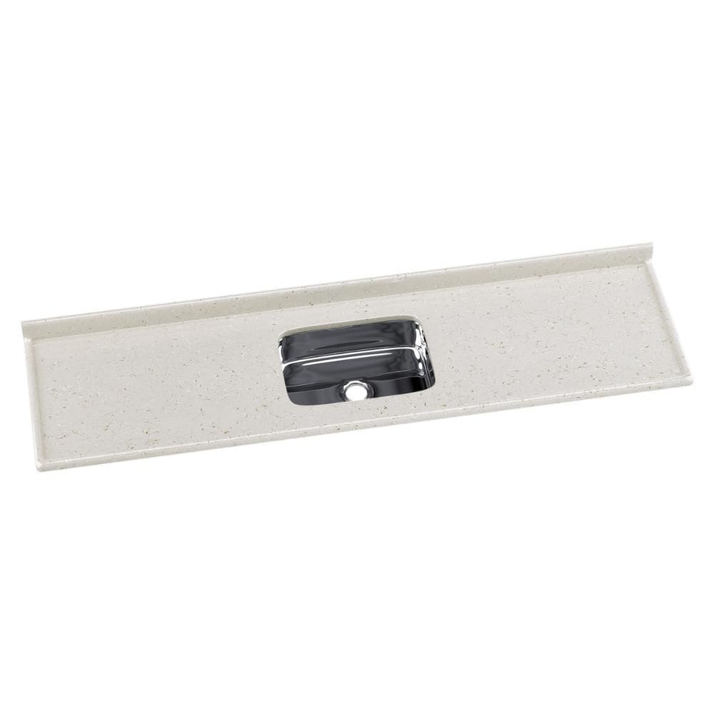 Pia de Cozinha Mármore Sintético 199x55cm com Cuba Aço Inox Multimóveis CR20477