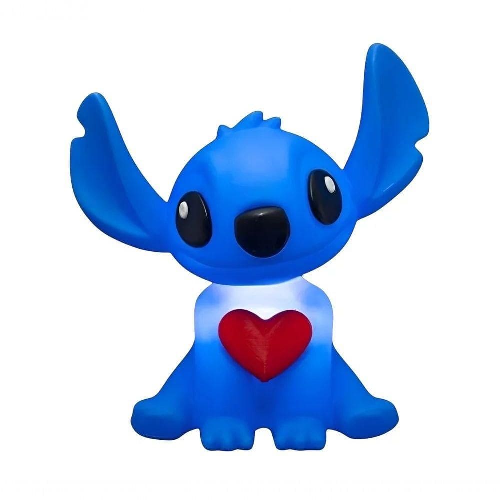 Luminária 3d Stitch Com Coração - Magia E Encanto Para Sua Decoração!