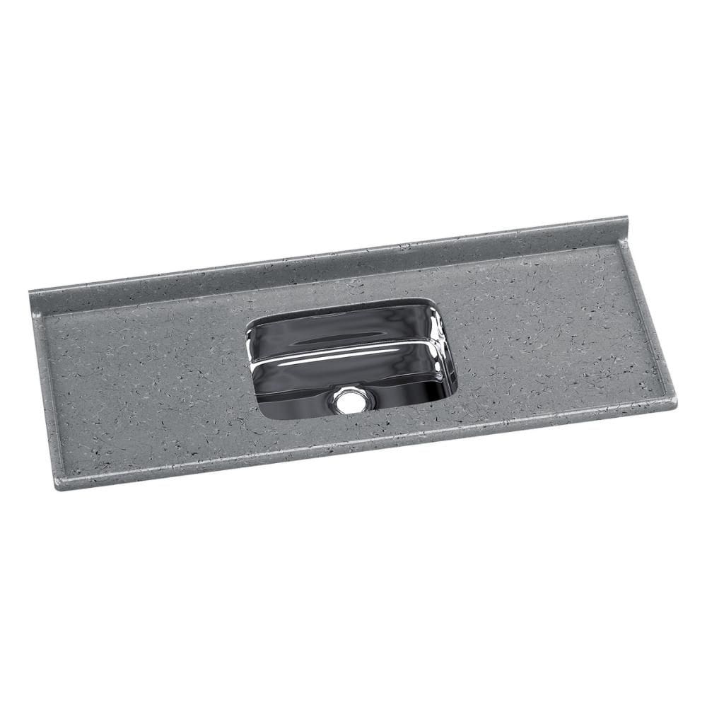 Pia de Cozinha Mármore Sintético 140x55cm com Cuba Aço Inox Multimóveis CR20473
