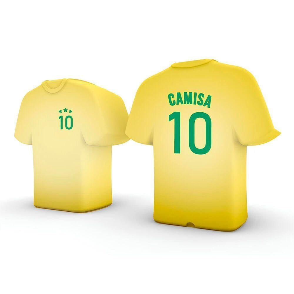 Luminária Futebol Camisa 10 Brasil: Ilumine Seu Amor Pelo Esporte Com Estilo!