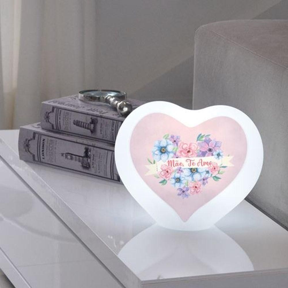 Coração Floral: Luminária Led Encantadora Para Iluminar Seu Lar Com Amor