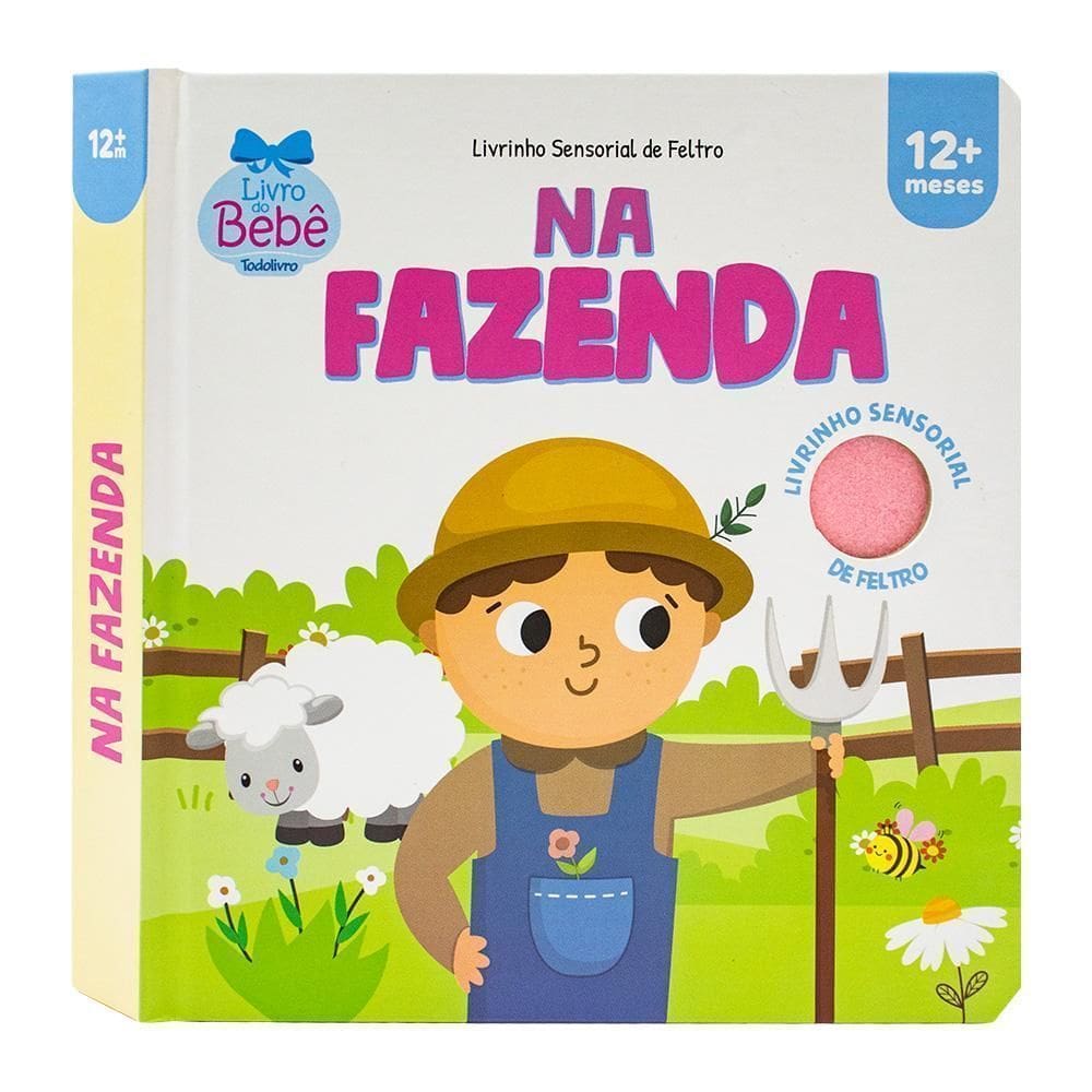 Livrinho Sensorial de Feltro - Na Fazenda