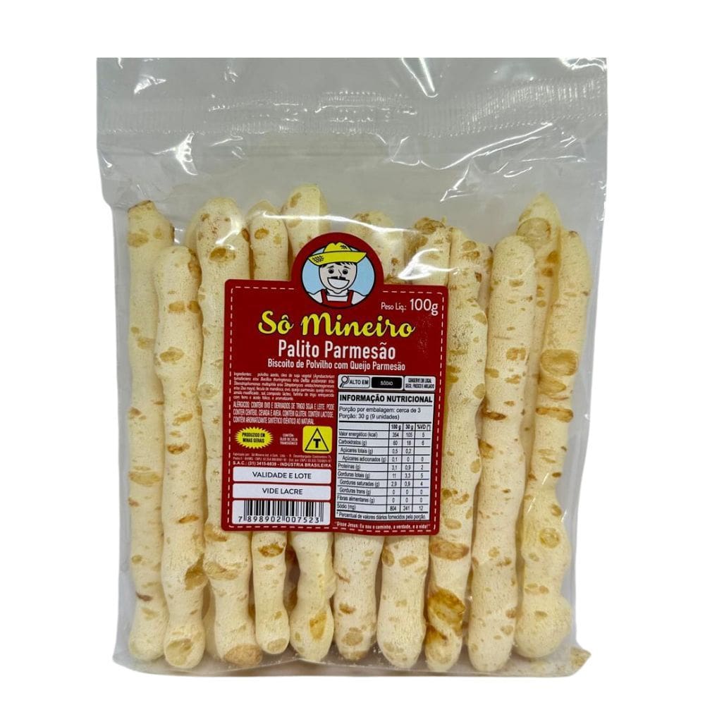 Biscoito Sô Mineiro Palito de Parmesão 100g