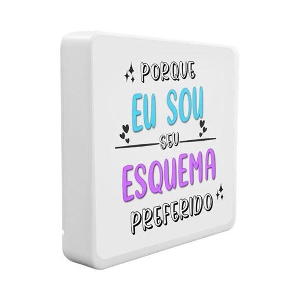 Luminária Elegante Box Slim Usb: Iluminação Aconchegante Para Qualquer Ambiente