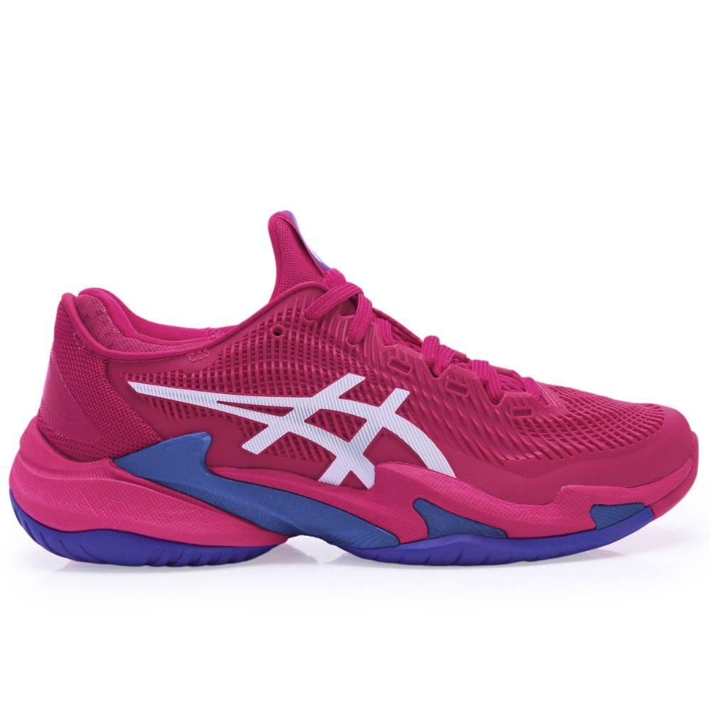 Tênis Asics Court FF 3 - All Court - Rosa Branco e Azul