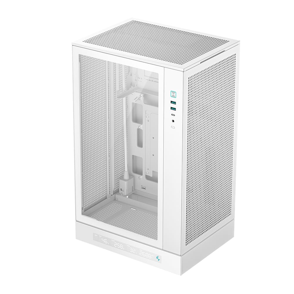 Gabinete Gamer DeepCool CH270 Digital Mini Tower Vidro Frontal Branco