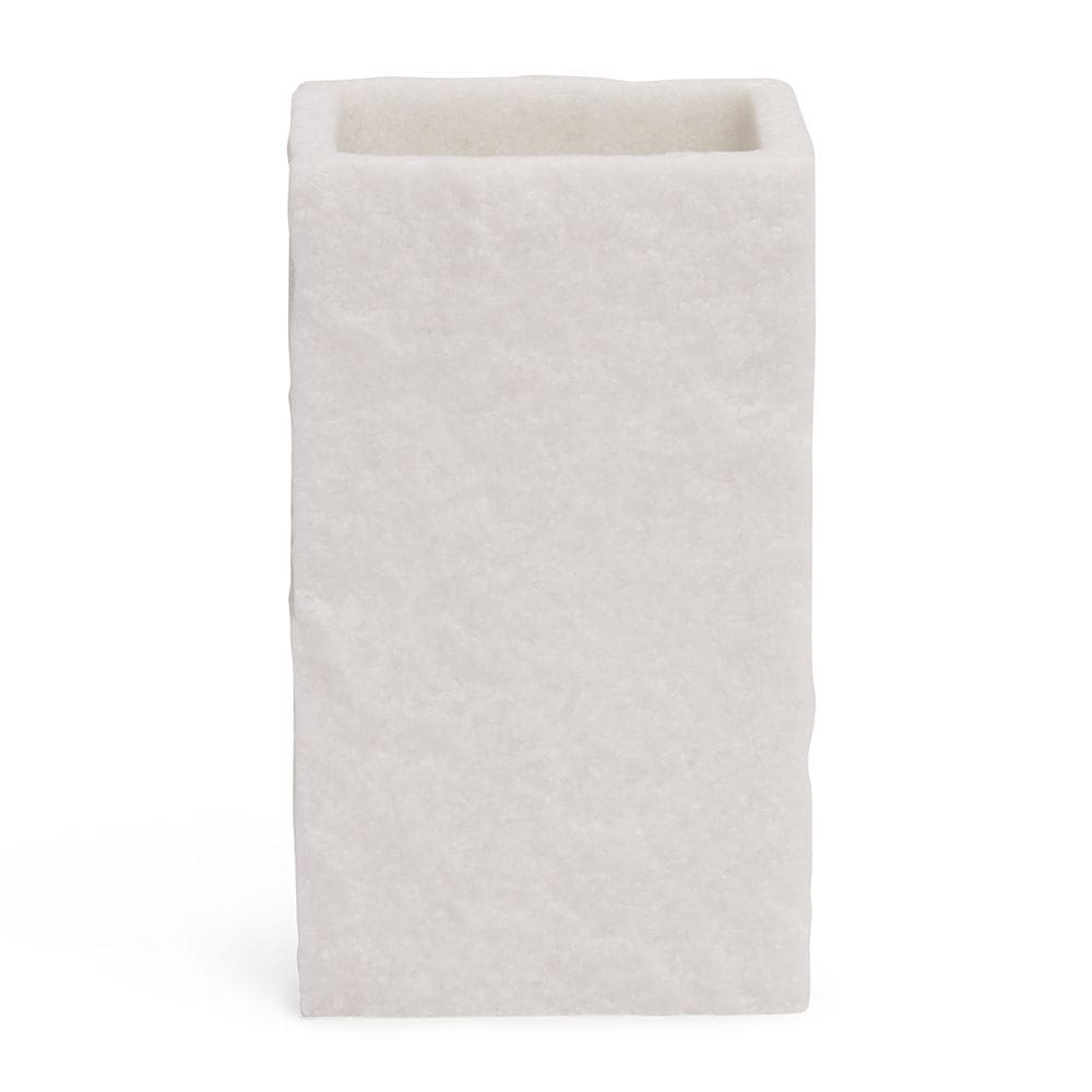 Copo Porta Escova de Dente em Poliresina Branca 11cm 21661 Mart