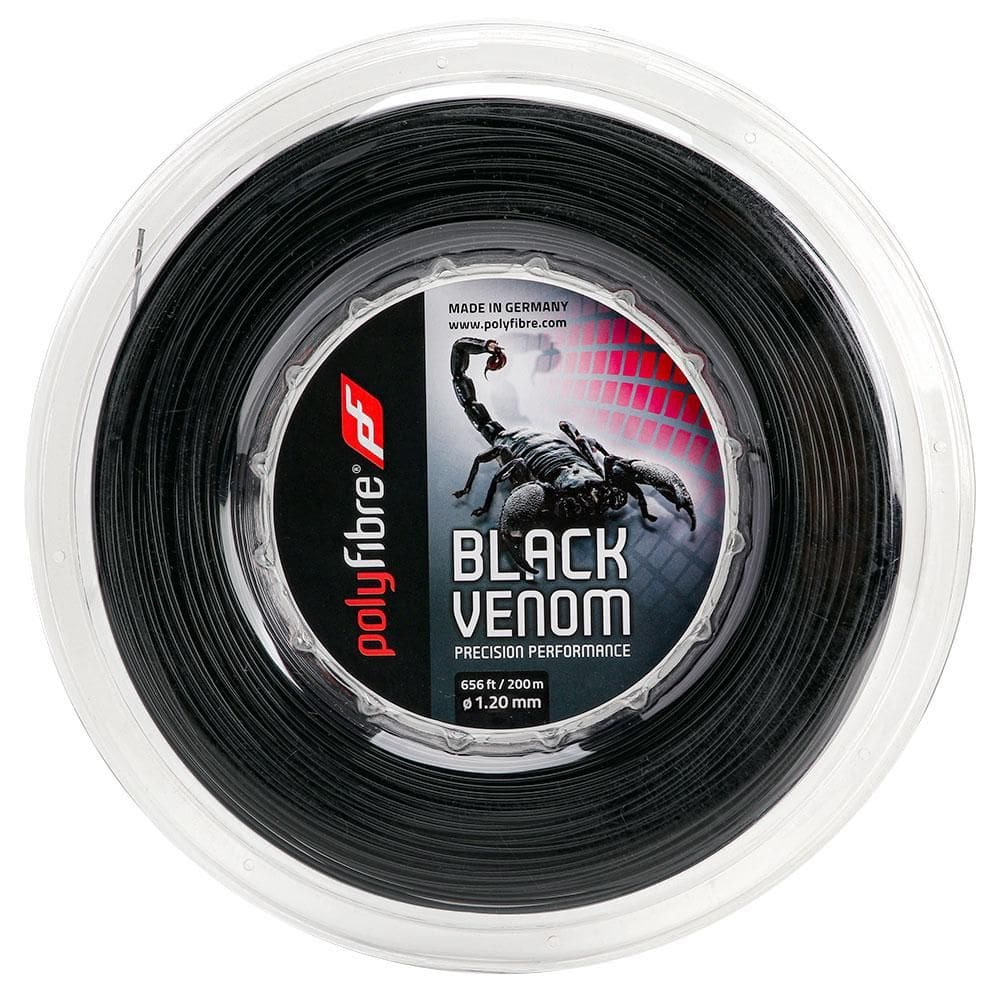 Corda Polyfibre Black Venom 18L 1.20mm Preta - Rolo com 200 Metros