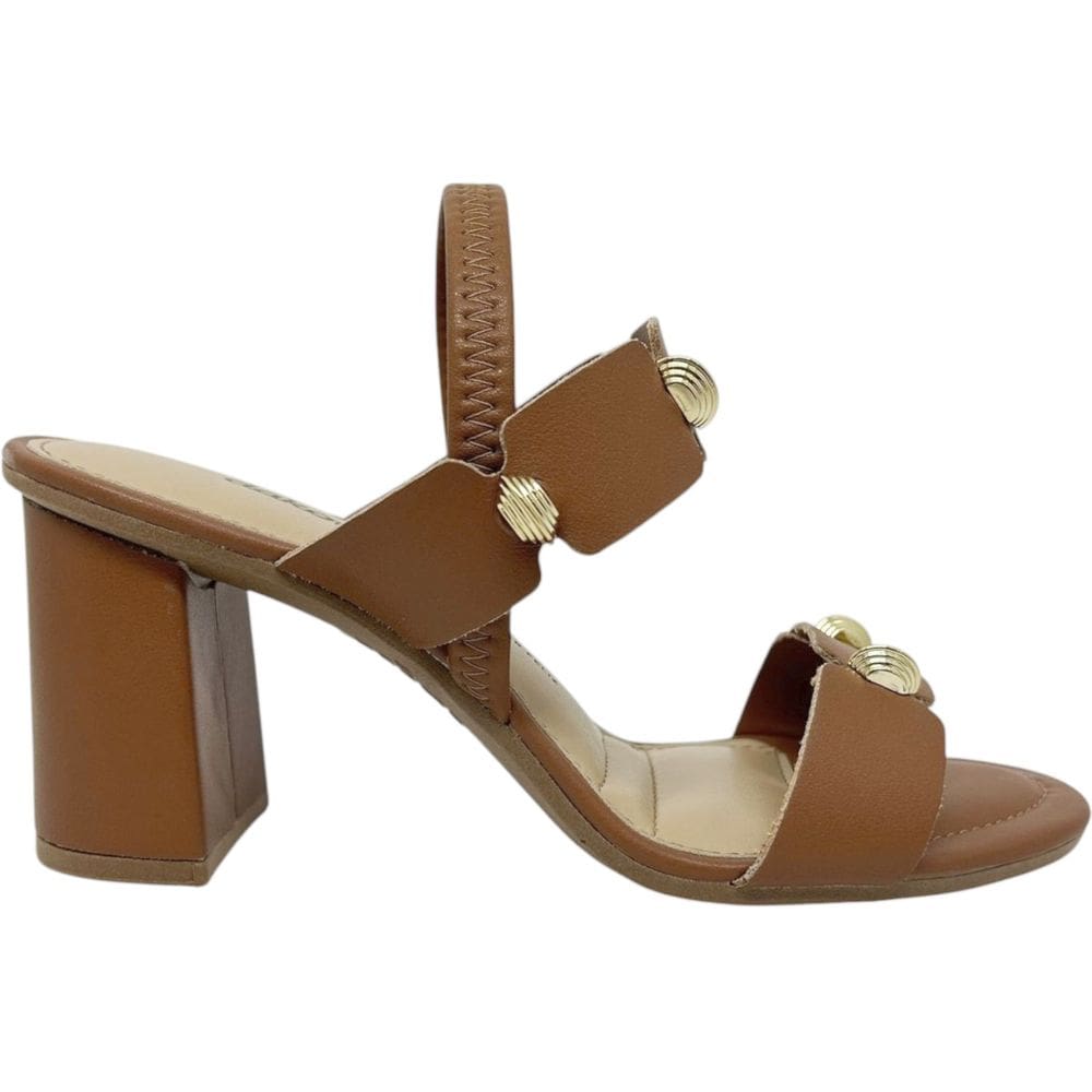 Sandália Feminina Casual Dia a Dia Passeio Trabalho Salto Grosso Conforto Dakota Y8762