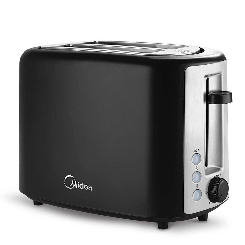 Torradeira Elétrica Automática Quicktoast Preta Midea TOA20P2 220V