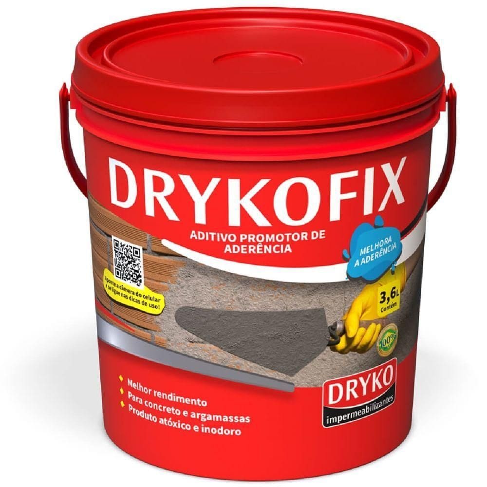 Drykofix Chapisco 3,6 Litros - Kolagal - Dryko