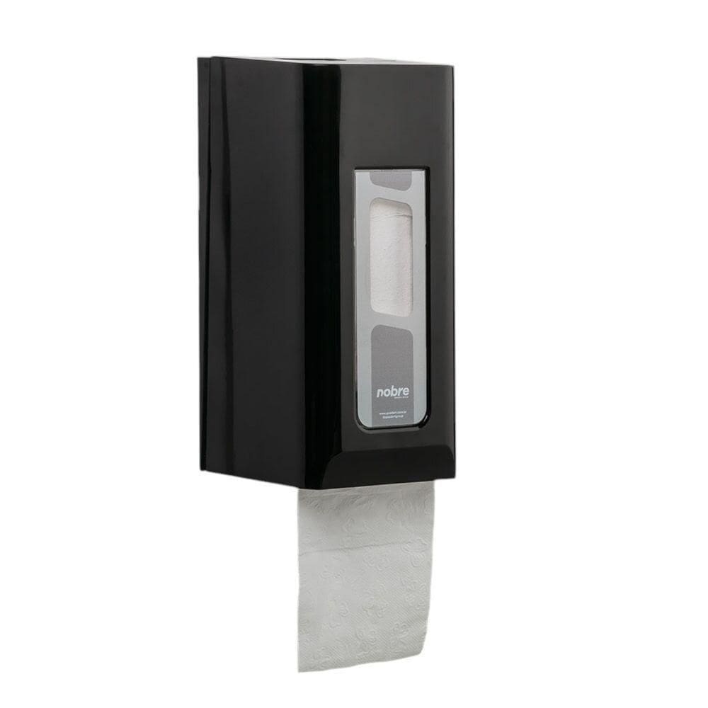 Suporte De Papel Higiênico Elegante Cai-cai Preto - Estilo E Praticidade Para O Banheiro
