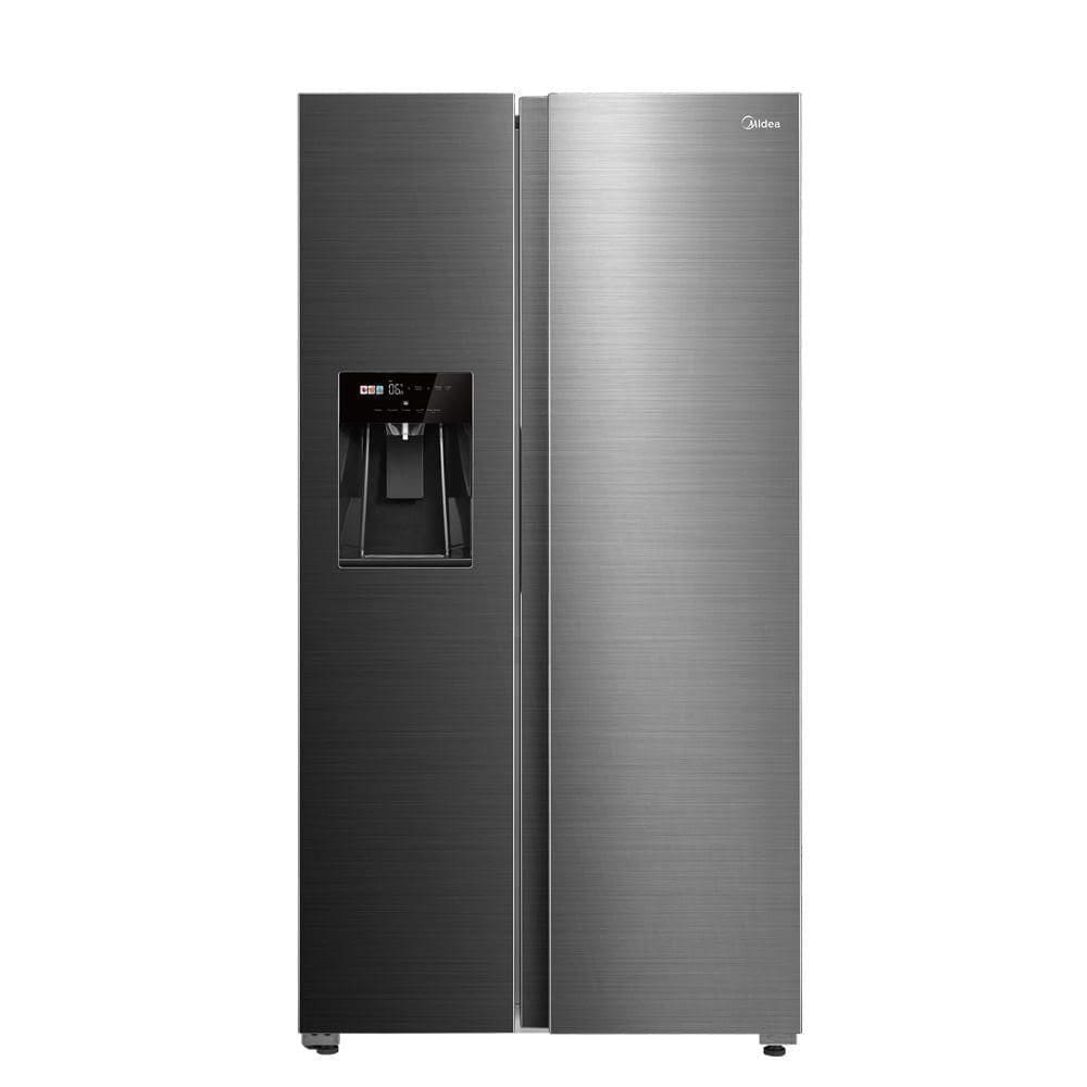 Geladeira Midea Side By Side Dispenser água E Gelo Inverter Inox 570L MDRS761MYD462 220V