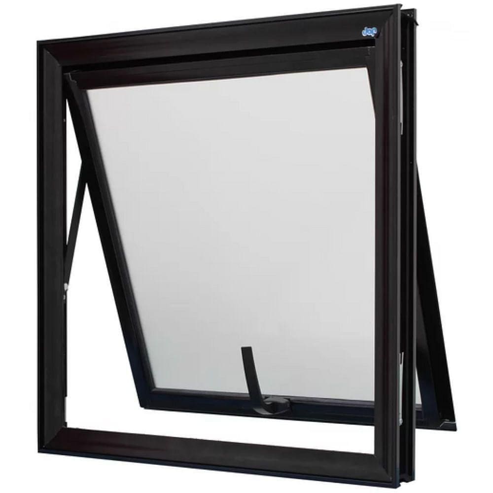 Vitrô Maxim-ar Perfecta 1 Folha 60x60cm Preta - 1048-5601 - Jap Vitro Maxim-ar M1 Perfecta 1f 060lx060a Pt