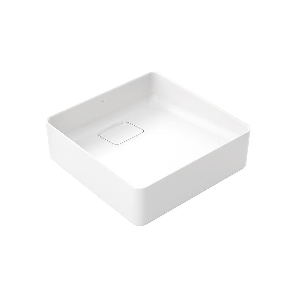 Cuba de Apoio DocolFlow 40x40 12020505026 Quadrada Branca Esmaltada