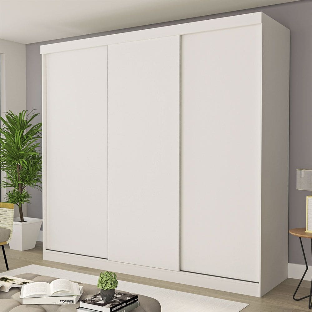 Guarda Roupa Casal Itália 3 Portas 4 Gavetas de Correr Minastex