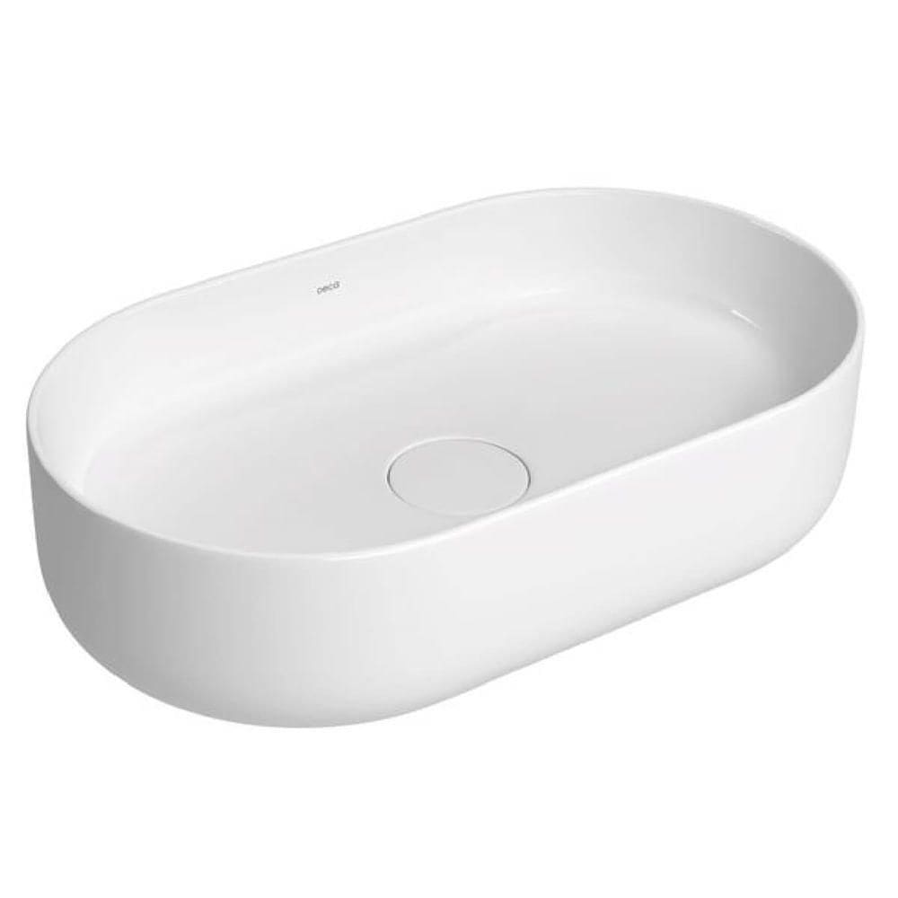 Cuba Oval De Apoio 50cm Branca - L.14050.17 - Deca