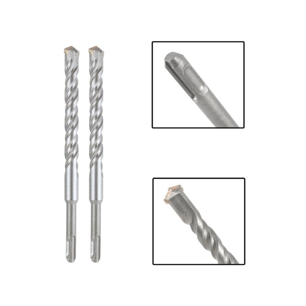 Jogo 2 Brocas Sds Plus 18X260 Mm Aço Carbono Tungstênio