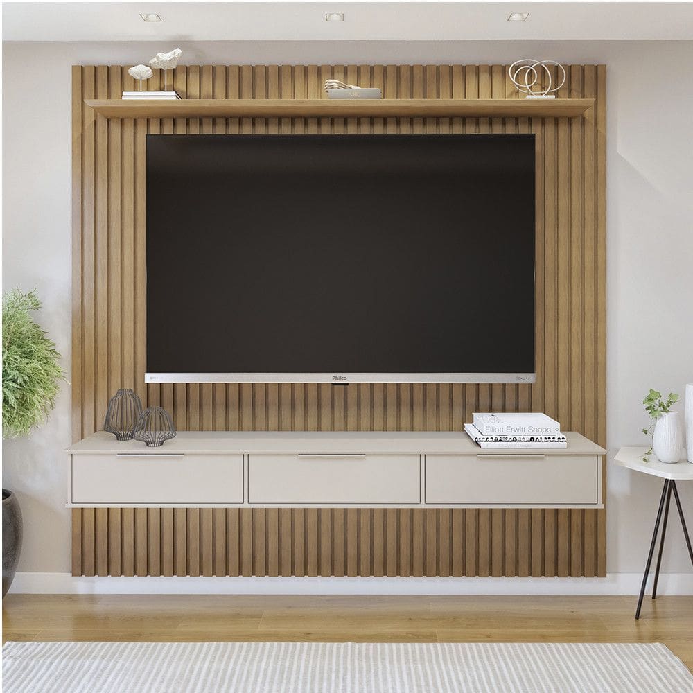 Painel Suspenso 227,6 Cm com Nicho Vitória 100 Mdf