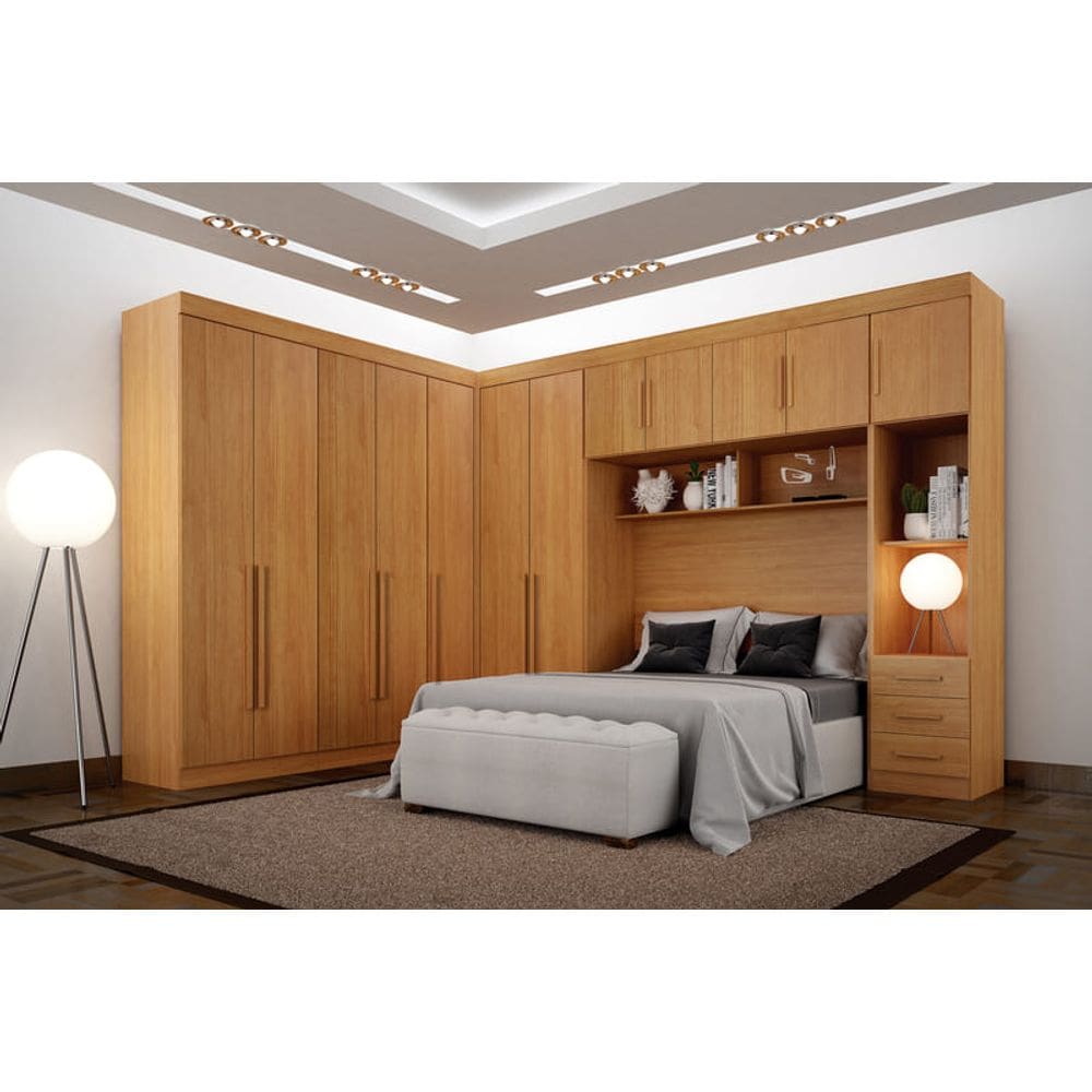 Modulado Completo 7 Portas 9 Gavetas - Orion-Cinamomo - Leifer Móveis