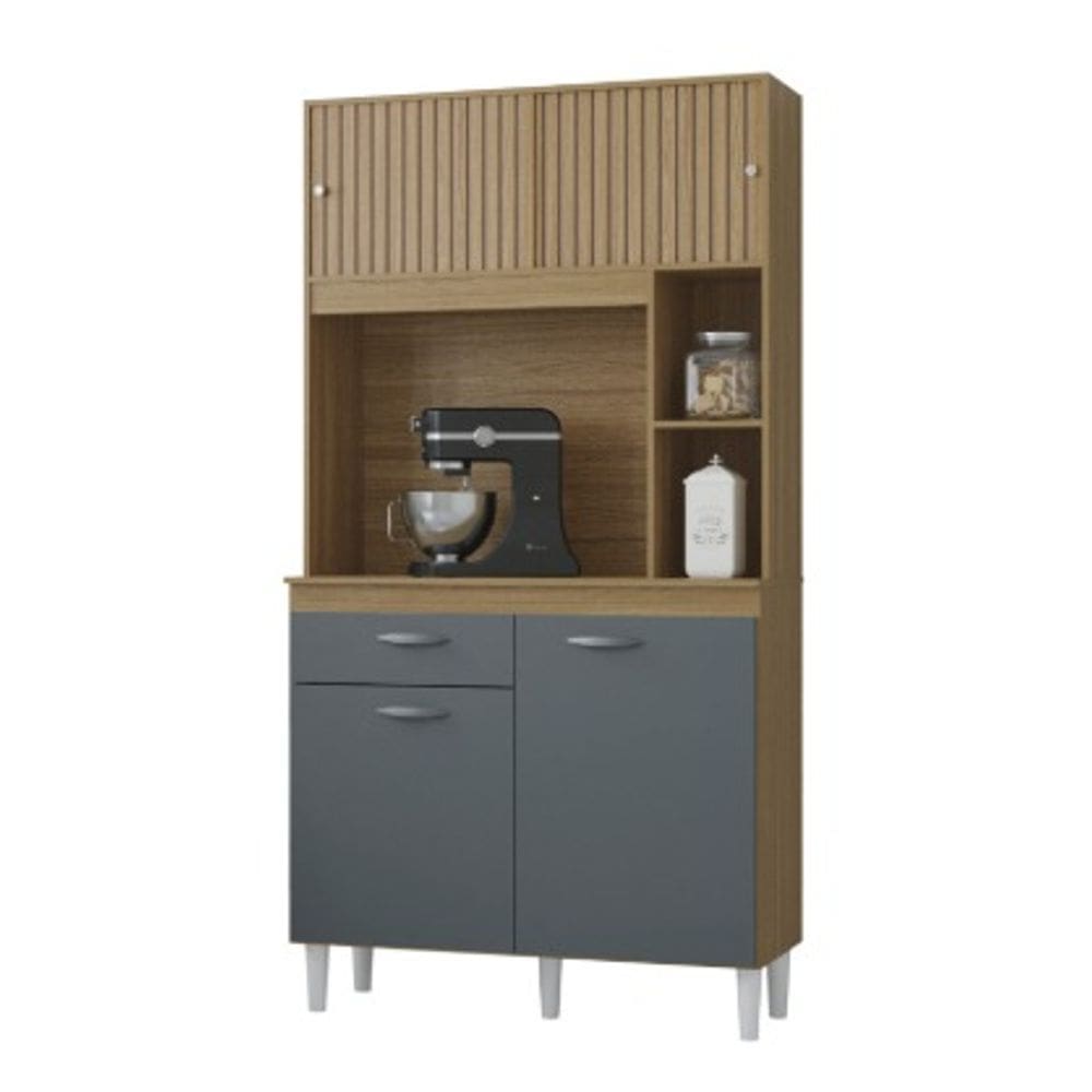 Kit Duda 2Pts Correr 1Gav 0,90 Damasco Ripado / Cinza