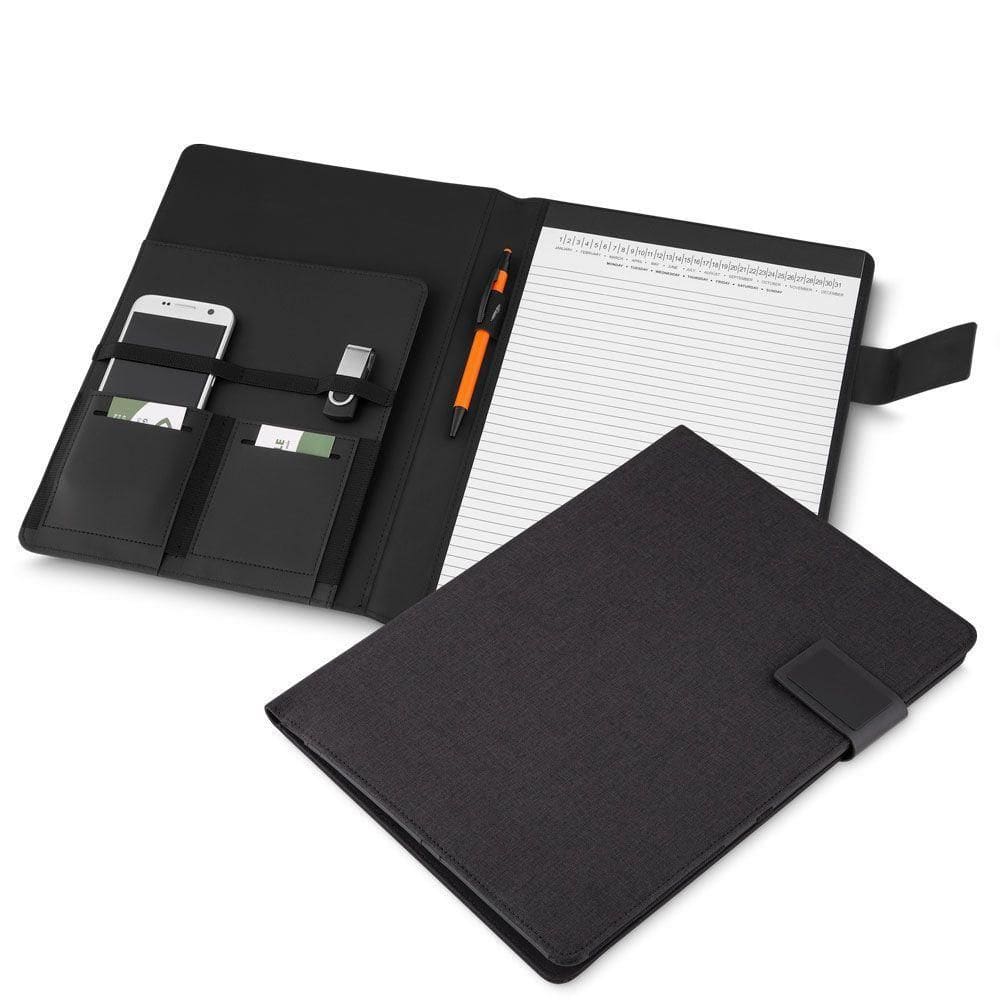 Pasta Executiva Elegante Com Suporte Para Celular E Porta Cartões - 20 Folhas