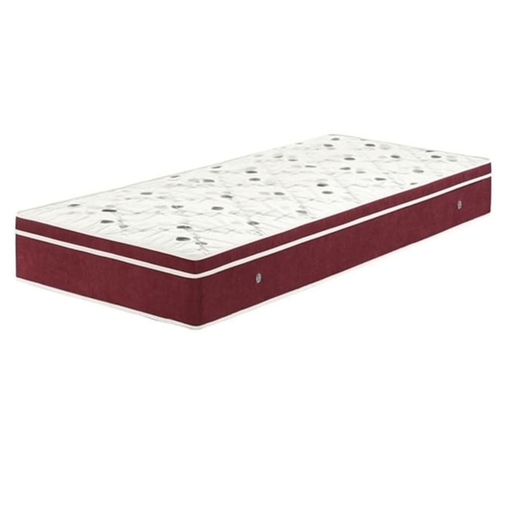 Colchão Molas Bonnel 88x188x24 - Lateral Vinho PREMIUM