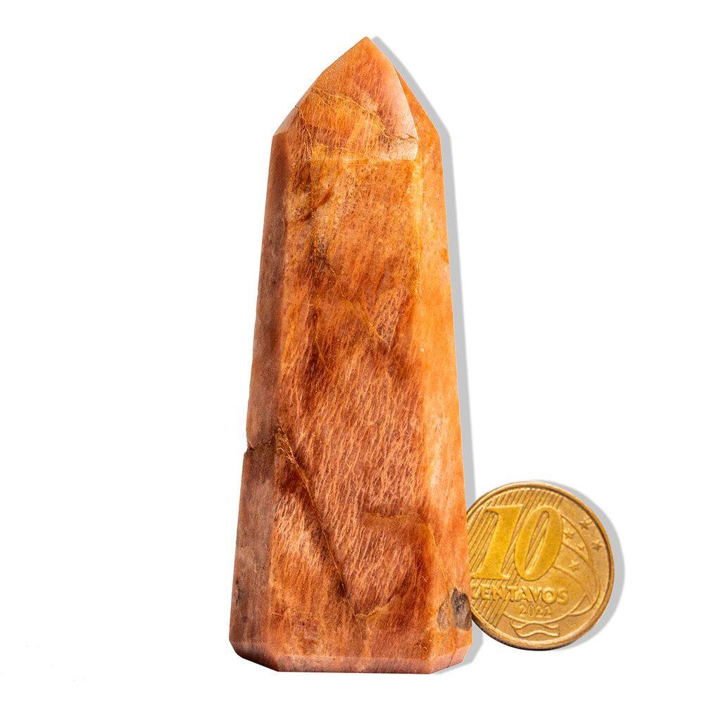 Ponta Amazonita Rosa Pedra Natural 11 a 12cm 200-300g Tipo B