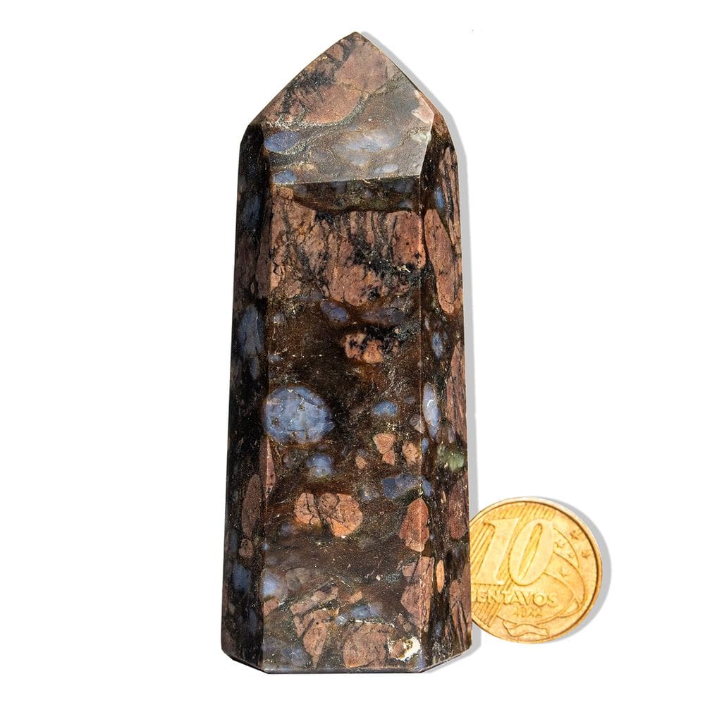 Ponta Riolita Rosa Pedra Natural 7 a 8cm 100 a 150g Tipo B