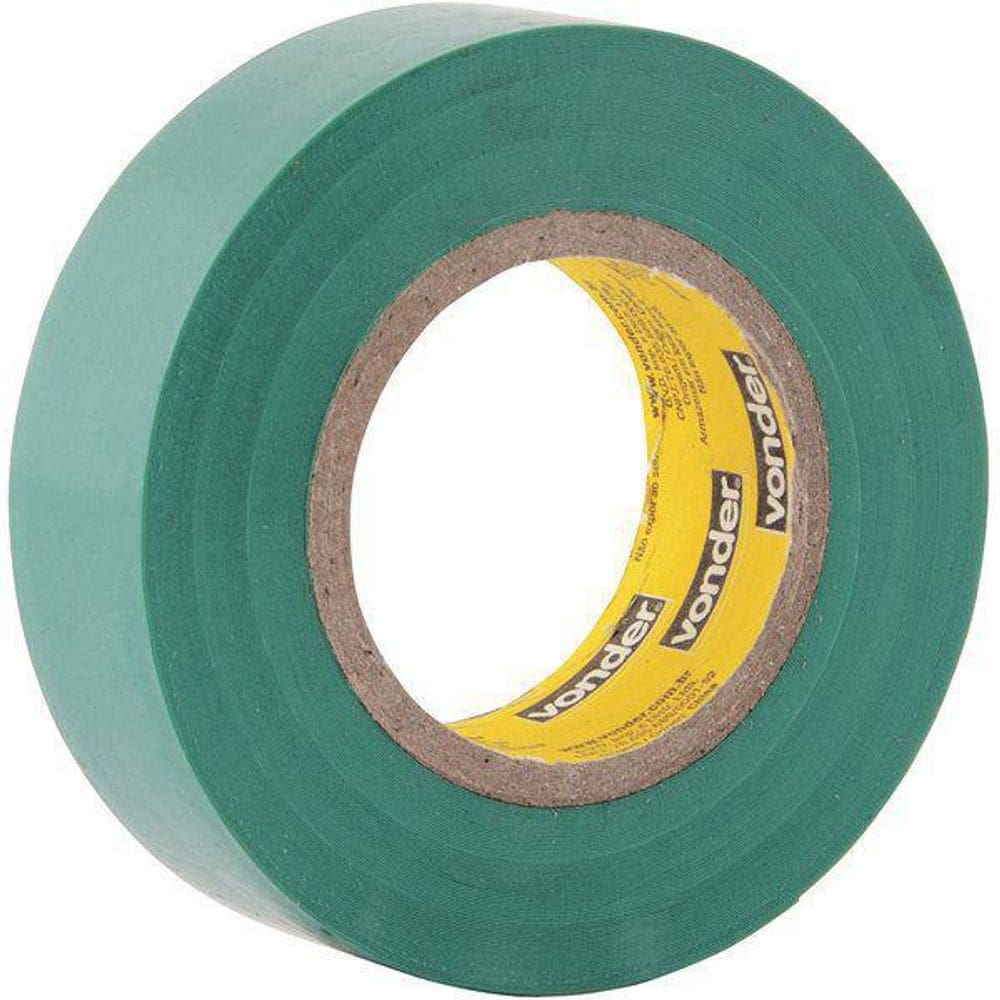 Fita Isolante 19 Mm X 10 M Verde Vonder