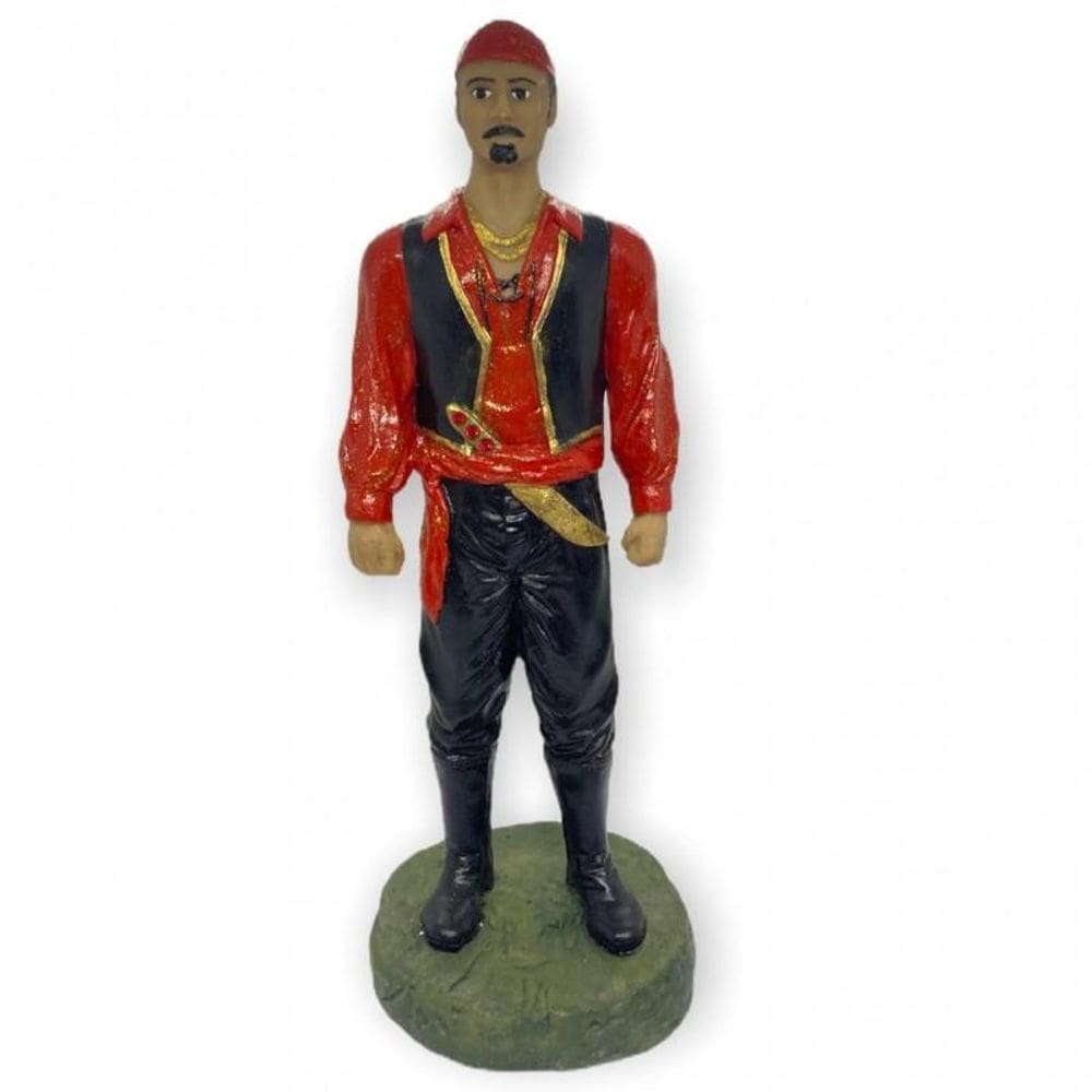 Escultura Cigano Umbanda Candomblé 25 Cm Em Resina