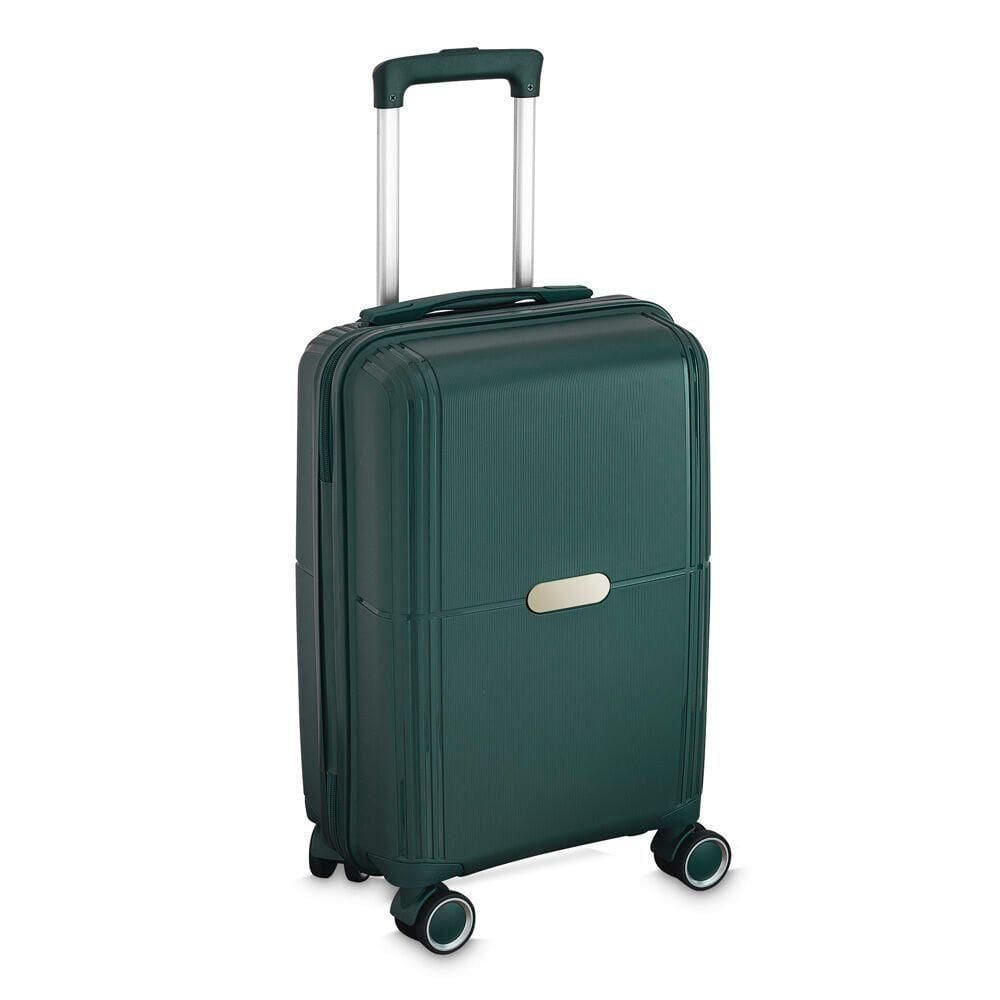 Mala Executiva Verde Compacta 34l Com Cadeado - Viagens Práticas E Seguras