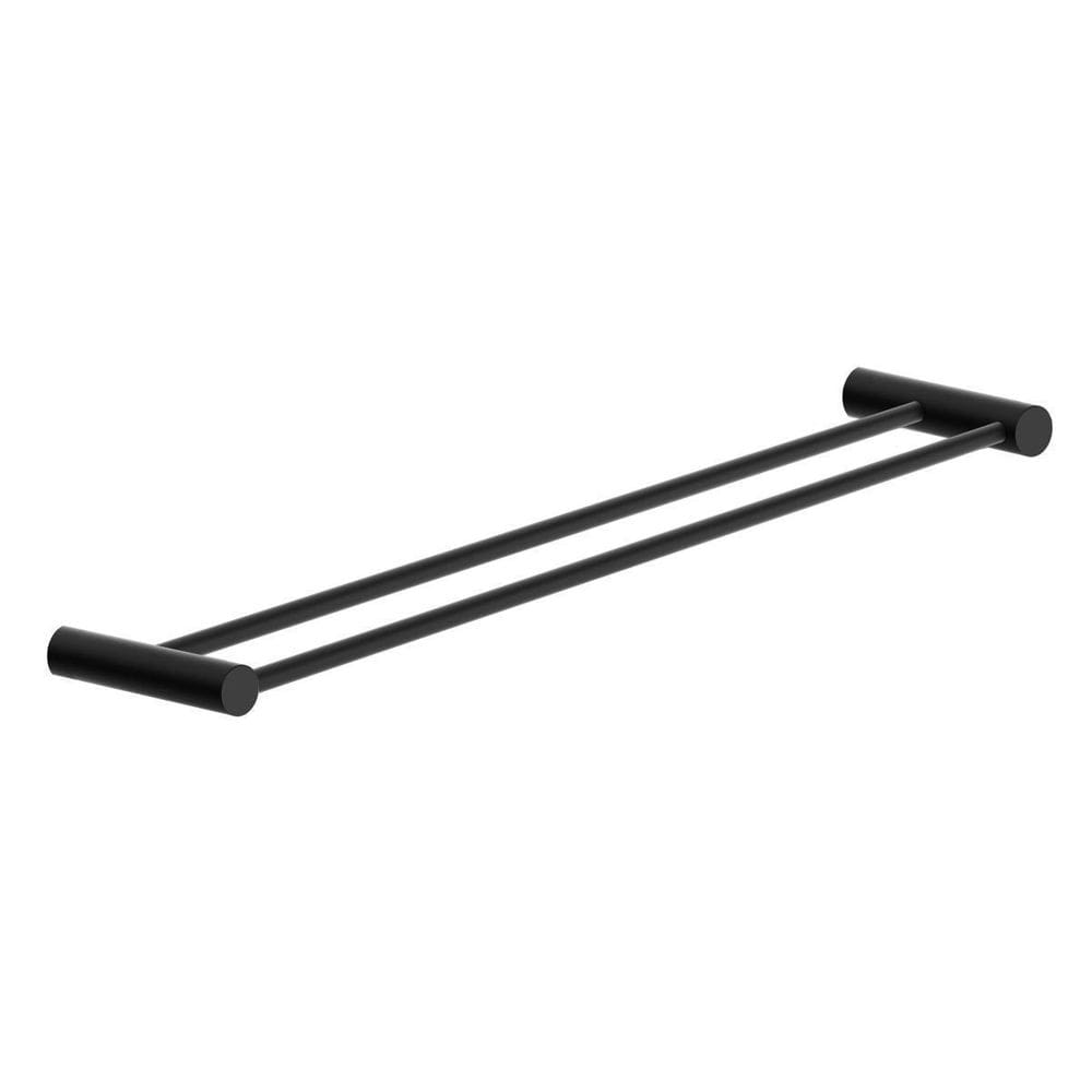Toalheiro Rosto Duplo Preto Fosco Orion Grego Metal 60Cm