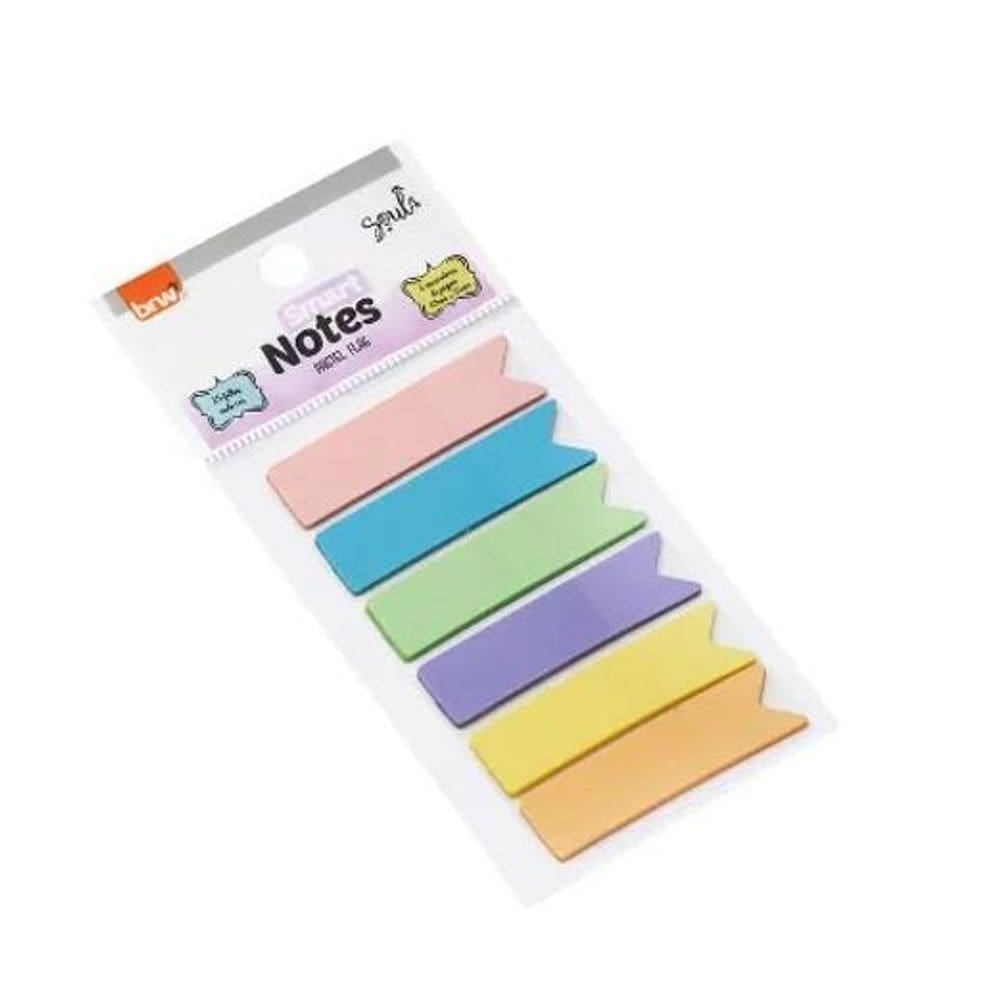 Marcador De Páginas Pastel Flag Com 6 Cores 12X44Mm