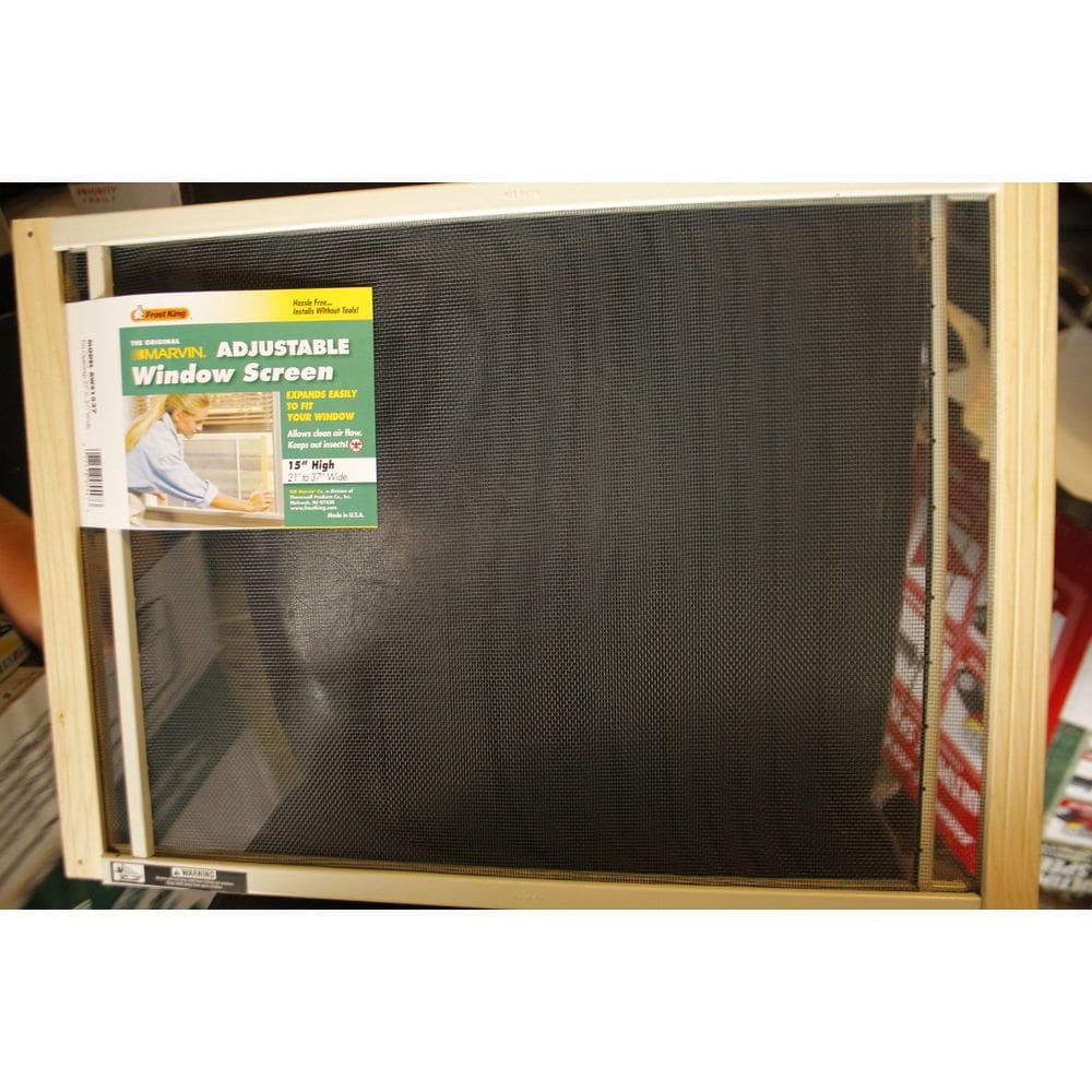 Tela de janela de aço ajustável Frost King 38-94 cm de largura