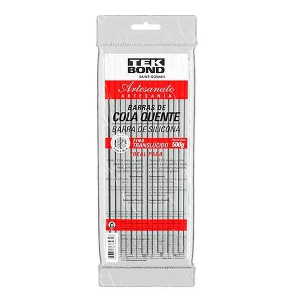 Bastão De Cola Quente 7mm 500g Translúcido - Ideal Para Montagens E Colagens