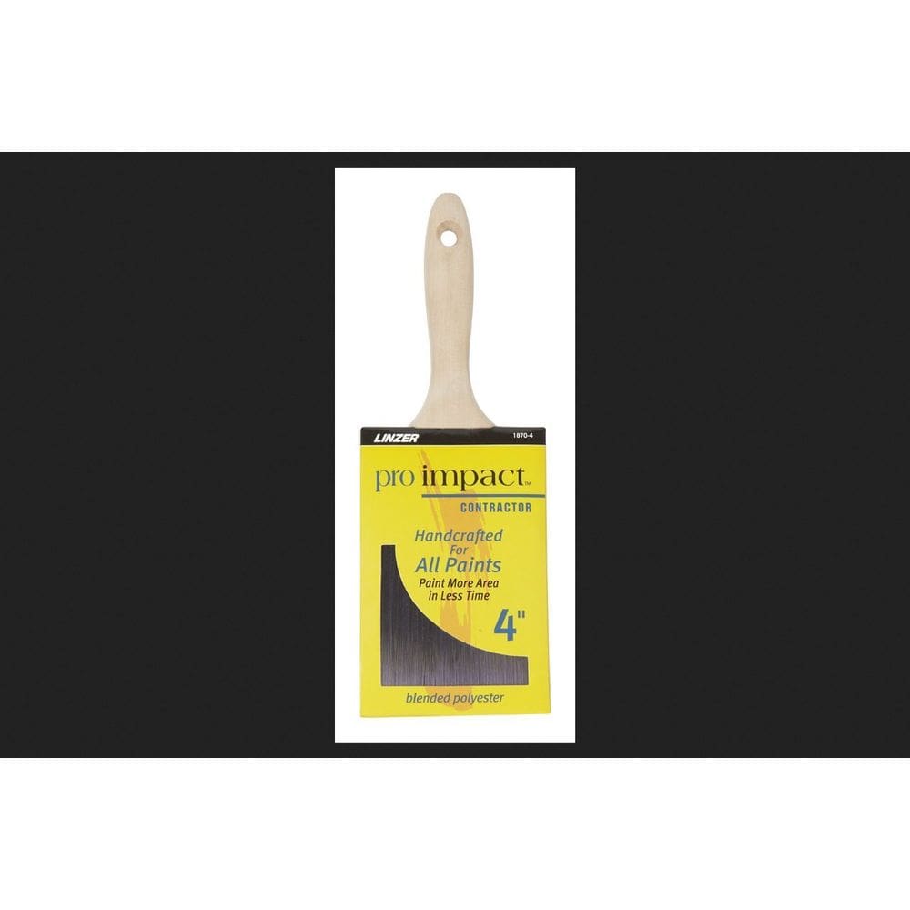 Pincel de pintura Linzer Pro Impact 4” Flat Poliéster Blend