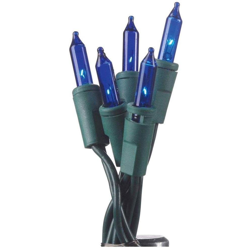 Mini conjunto de luzes Celebrations Inliten 100 lâmpadas azuis de 6,9 m