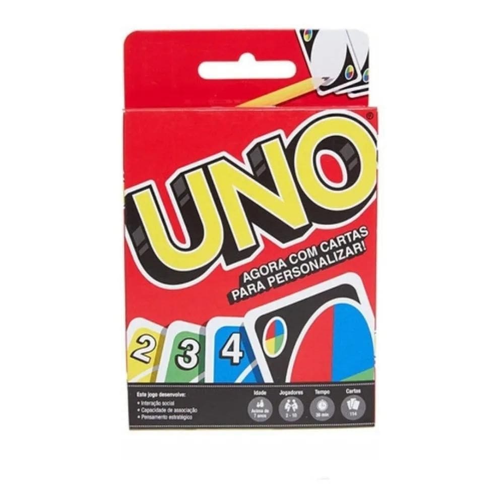 10X Jogo De Cartas Uno Baralho 108 Cartas