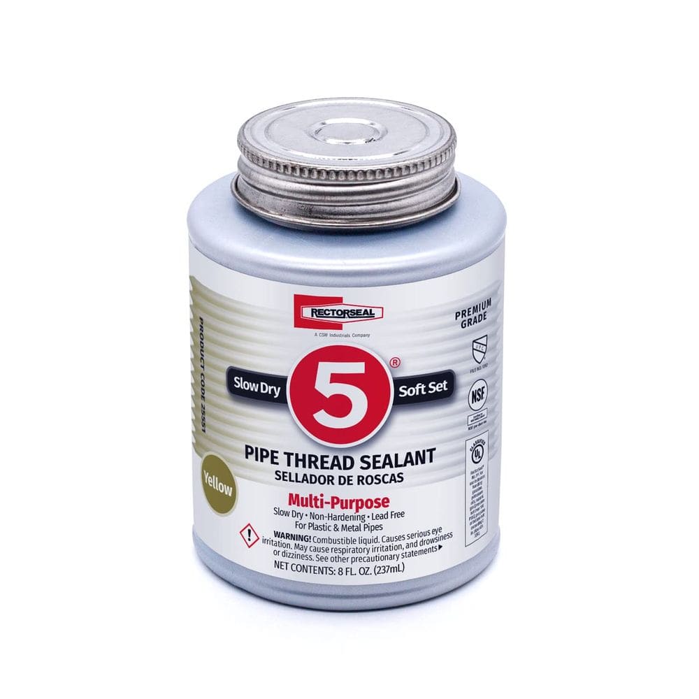 Selante de rosca para tubos Rectorseal 25551 No. 5 240 mL amarelo