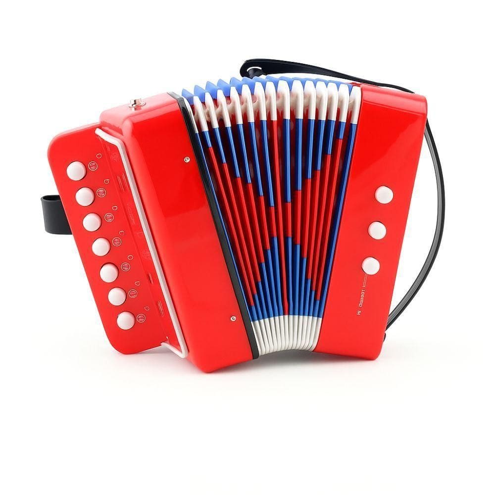 Acordeon Infantil 3 Baixos 7 Teclas Gaita Musical Educativo