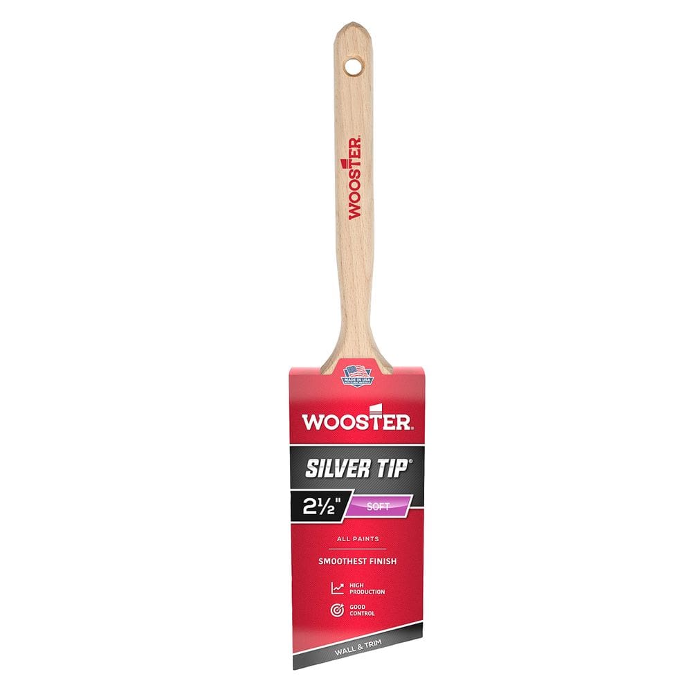 Pincel de pintura Wooster 5221 Silver Tip, ângulo de 6,4 cm
