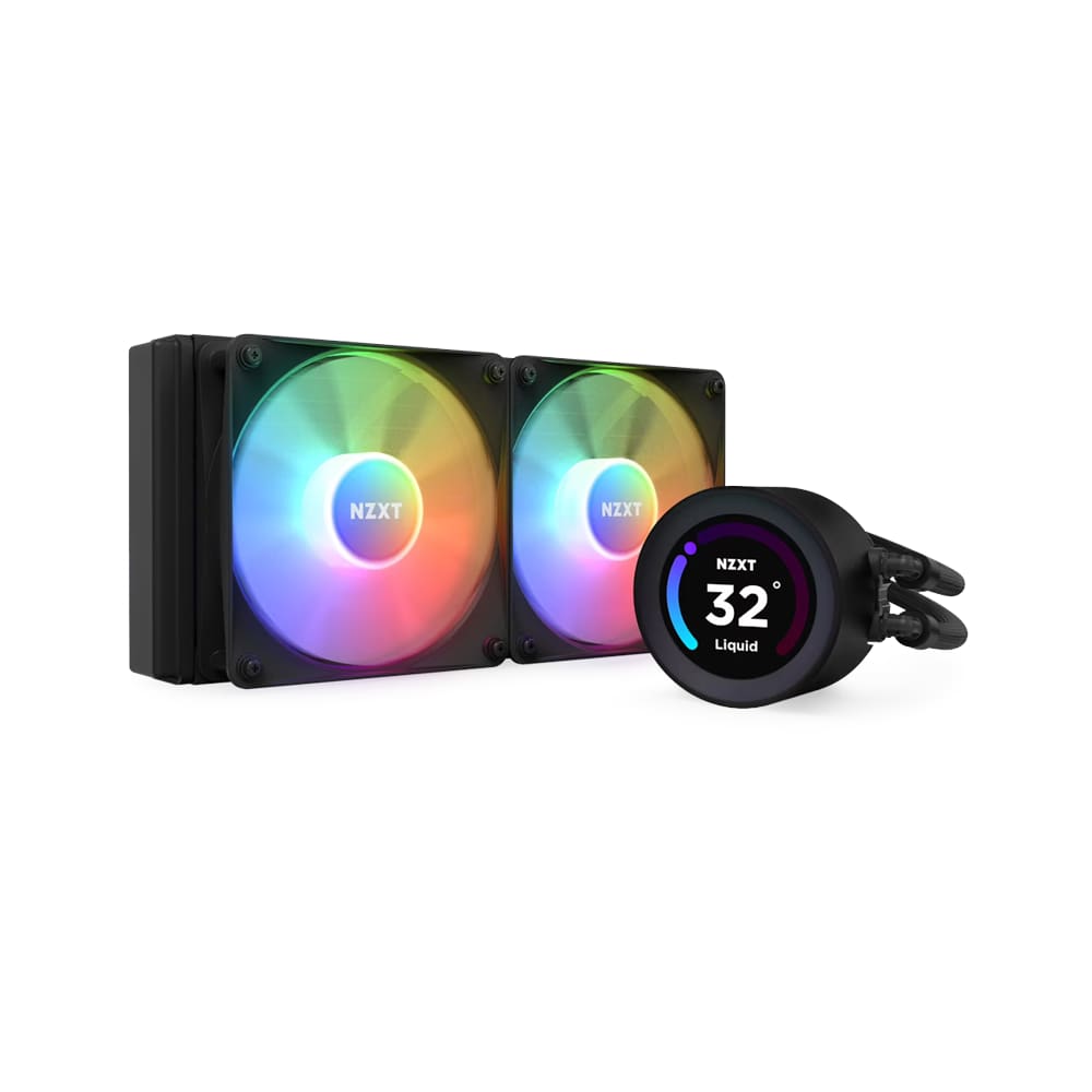 Water Cooler NZXT Kraken Elite 240 Rgb Com 2 Fans RL-KR24E-B1 Preto