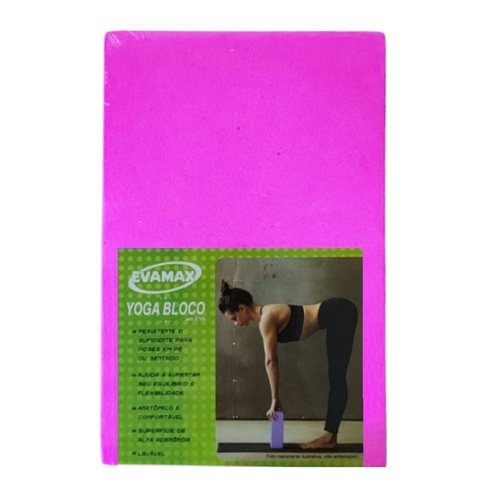 Bloco De Yoga e Pilates EvaMax Rosa