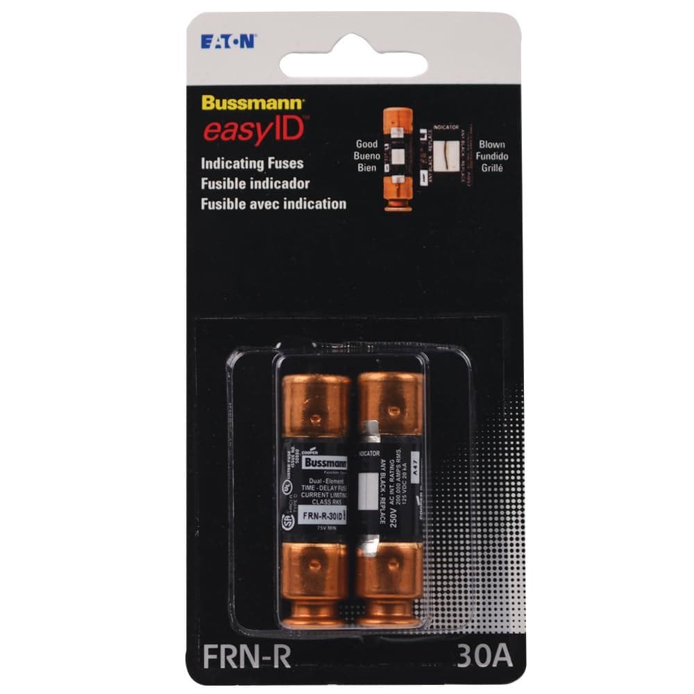 Fuse Bussmann FRN-R 30A 250Vac 200kA Pacote de Indicadores 2
