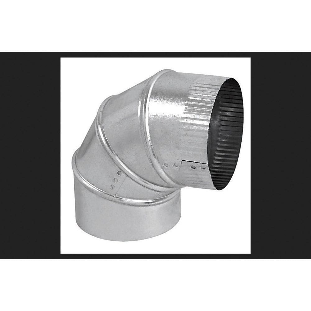 Cotovelo ajustável de aço galvanizado, 5” de diâmetro, 90°, pacote 8
